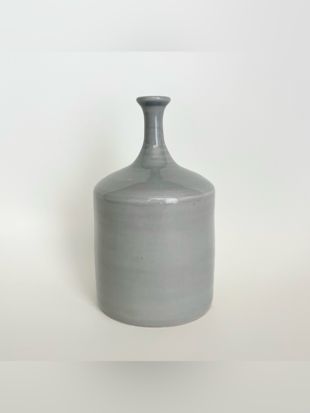 Handmade Italian Ceramic Pottery Gray Sbigoli Terrecotte Florence Minimalist